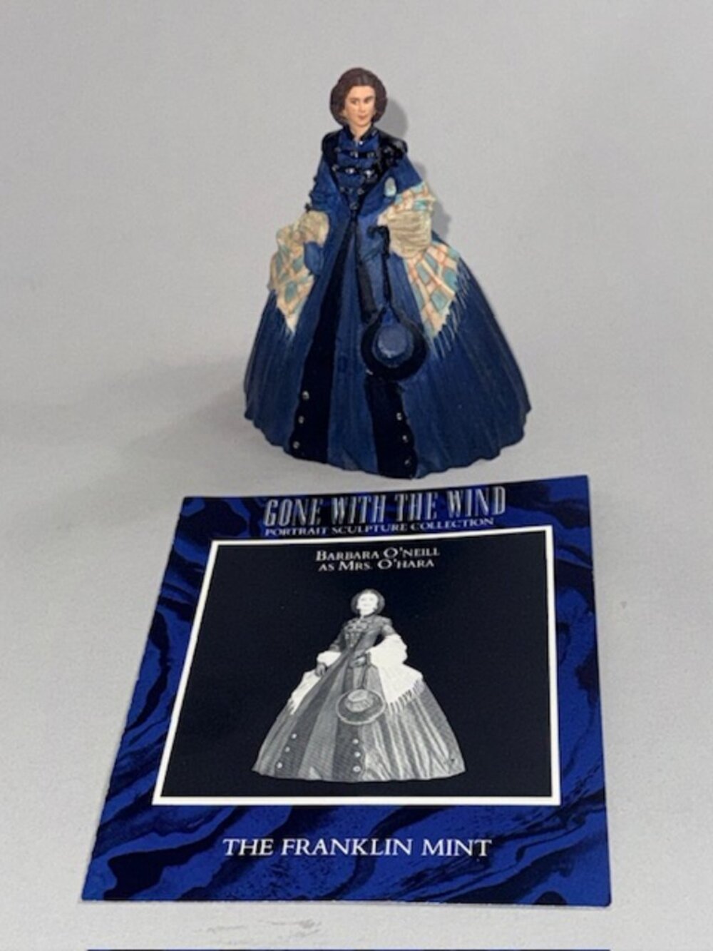 Vintage Franklin Mint Gone With The Wind Figurine COA 1990 Selznick Mrs O'Hara